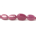 6x5-14x10mm Burmese Ruby plain nugget beads 19.5 inch 59 pieces - Beadsofcambay.com