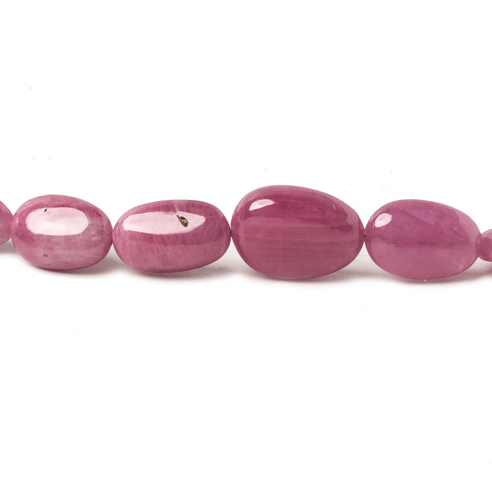 6x5-14x10mm Burmese Ruby plain nugget beads 19.5 inch 59 pieces - Beadsofcambay.com