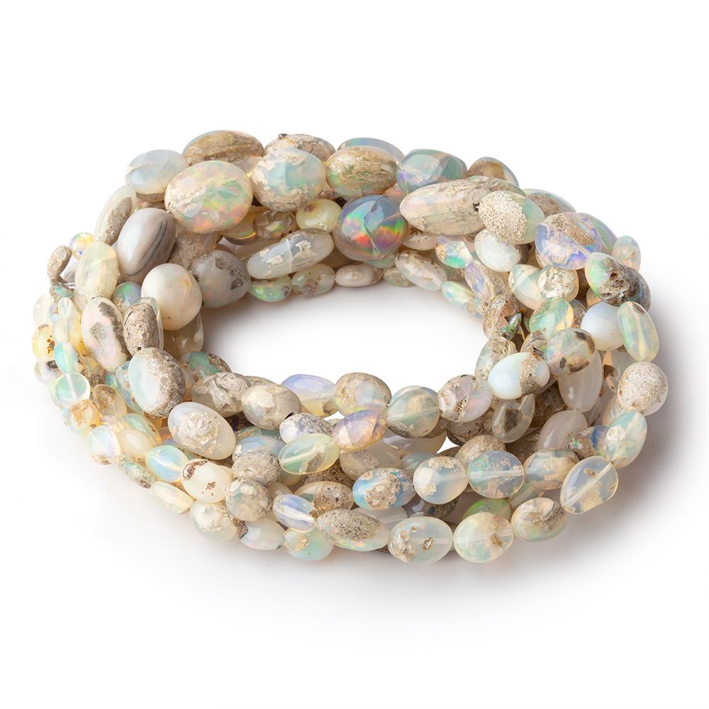 6x5-14x9mm Ethiopian Opal with Matrix Plain Nugget Beads 17.75 inch 48 pieces AA - Beadsofcambay.com