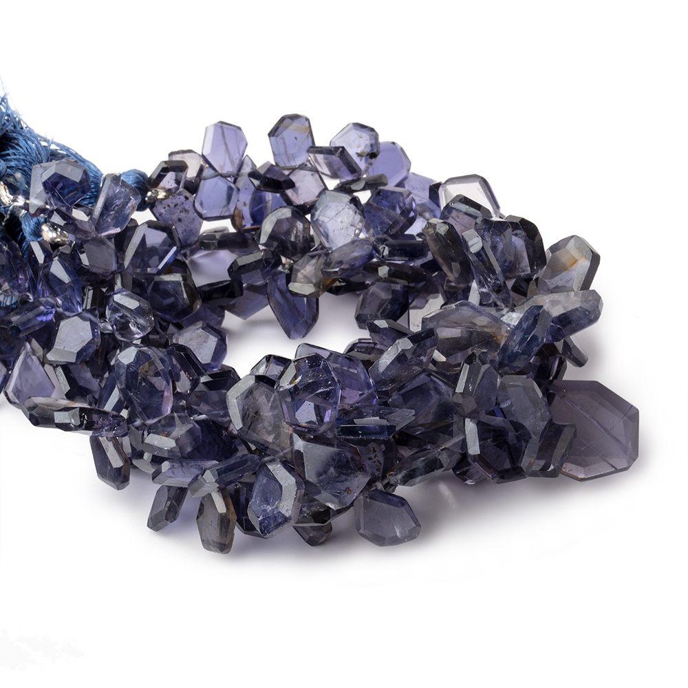 6x5-15x10mm Iolite Faceted Freeform Beads 7 inch 66 pieces - Beadsofcambay.com