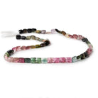 6x5-7x5mm Multi Color Tourmaline Faceted Rectangle Beads 14.5 inch 54 pieces AA - Beadsofcambay.com