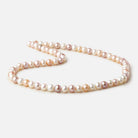 6x5-7x6mm Tri Color side drilled Baroque freshwater pearls 16 inch 68 pieces - Beadsofcambay.com