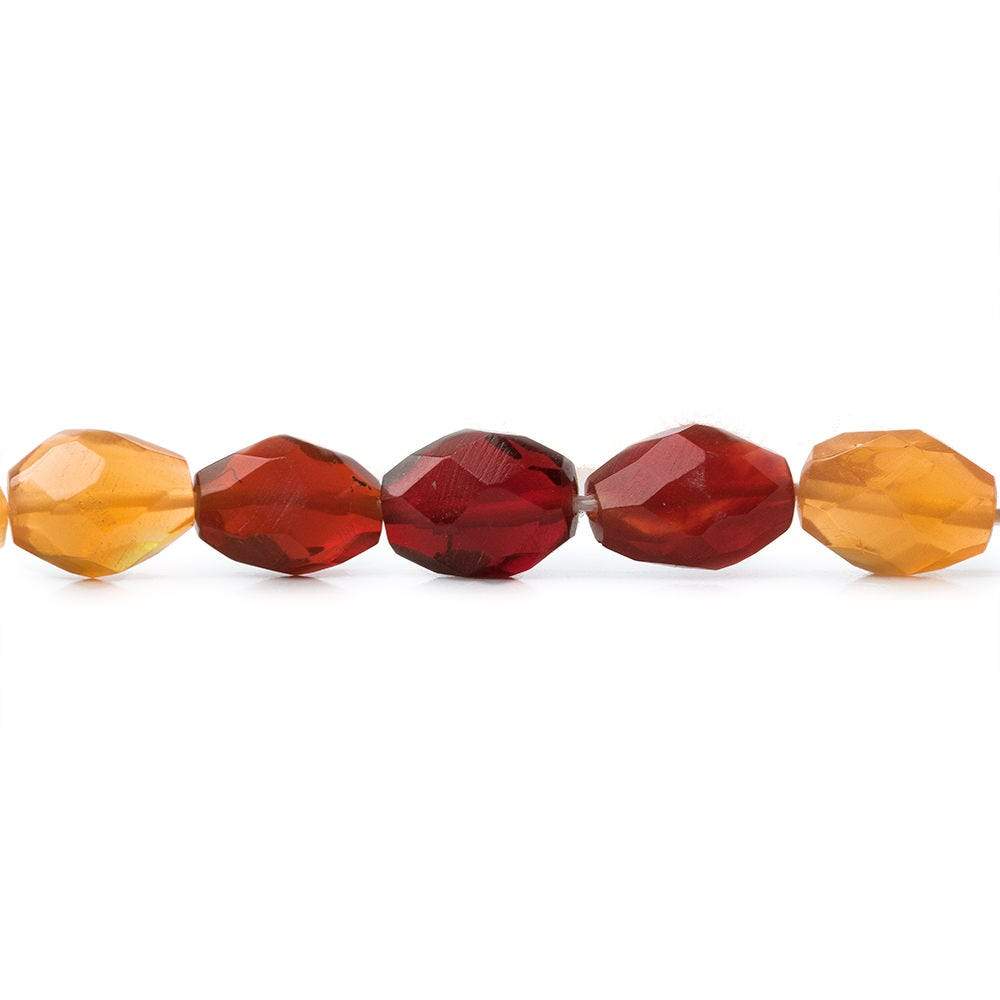 6x5-8x5mm Multi Color Fire Opal Faceted Nugget Beads 16 inch 55 pieces AA - Beadsofcambay.com