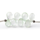 6x5-8x6mm Prehnite Plain Pear Beads 8 inch 48 pieces - Beadsofcambay.com