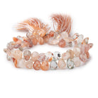 6x5-9x7mm Multi Color Sunstone Faceted Pear beads 7.5 inch 64 pieces - Beadsofcambay.com