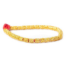 6x5mm 22kt Gold Plated Copper Bead Marquise and Circle Tube Large Hole 8 inch 33 pieces - Beadsofcambay.com