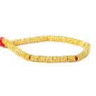 6x5mm 22kt Gold Plated Copper Bead Miligrain and Circle Tube Large Hole 8 inch 33 pieces - Beadsofcambay.com