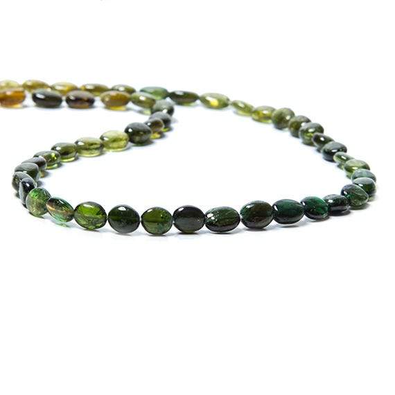 6x5mm Chrome Tourmaline Plain Oval Beads 16 inch 63 pieces - Beadsofcambay.com