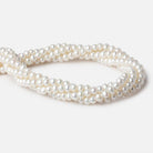 6x5mm Off White Off Round 2.5mm Large Hole Freshwater Pearl 85 pieces - Beadsofcambay.com