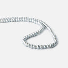 6x5mm Silver Off Round 2.5mm Large Hole Freshwater Pearl 85 pieces - Beadsofcambay.com