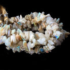 6x5x3-13x5x3mm Australian Opal center drilled Natural Crystal Chip Beads 7.5 inch 64 beads - Beadsofcambay.com