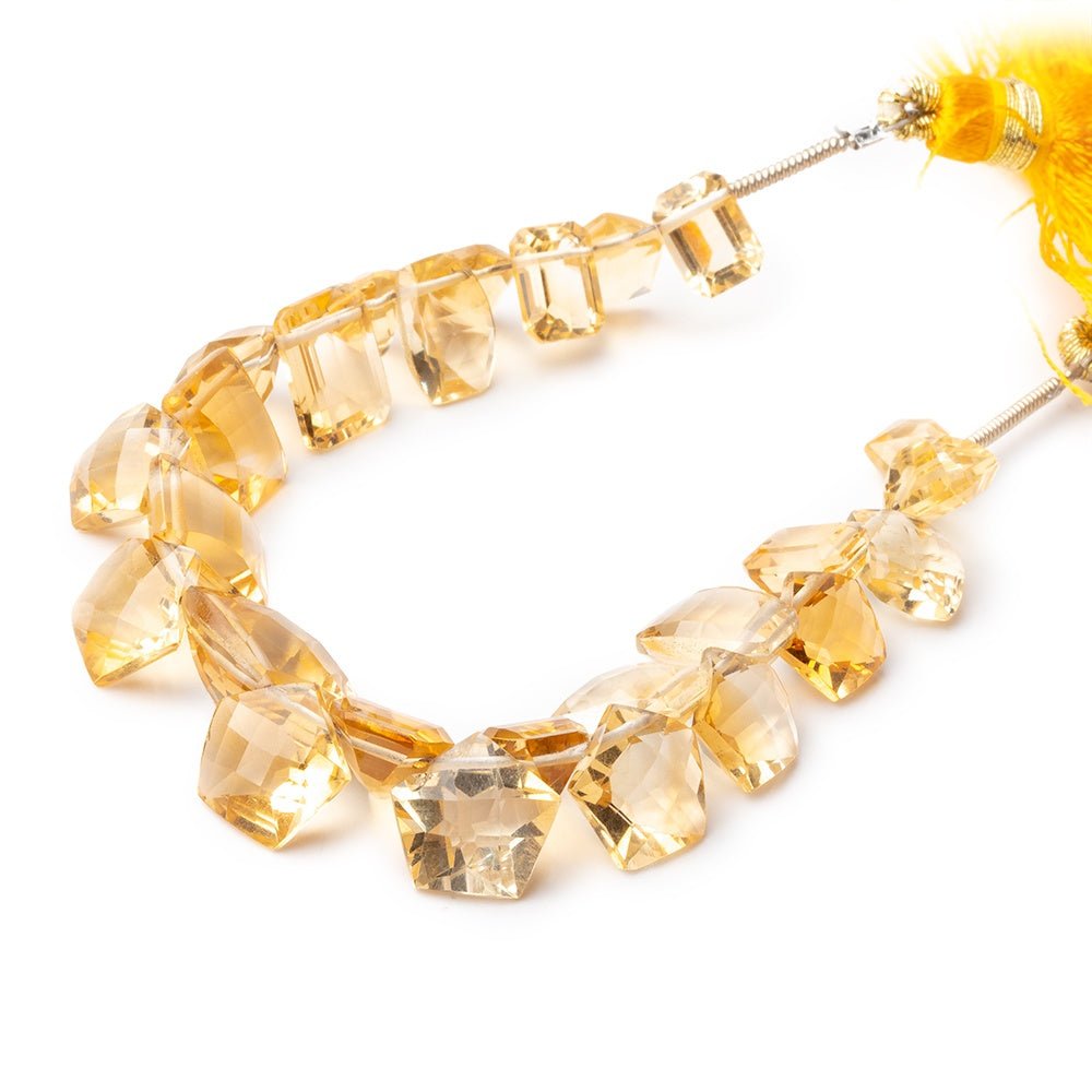 6x6-11x9mm Citrine Faceted Mixed Shaped Beads 5 inch 26 pieces AAA - Beadsofcambay.com