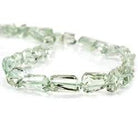 6x6-14x10mm Prasiolite Faceted Nugget Beads 14 inch 43 pieces - Beadsofcambay.com