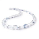 6x6-15.5x13mm Dumortierite in Quartz Plain Nugget Beads 18 inch 40 pieces - Beadsofcambay.com