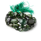 6x6-15x11mm Green Tourmaline Plain Nugget Beads 16 inch 38 pieces - Beadsofcambay.com