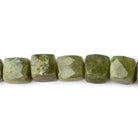 6x6-7x7mm Idocrase Faceted Cube Beads 8 inch 27 pieces - Beadsofcambay.com