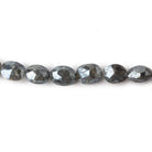 6x6-8x6mm Mystic Blue Sapphire faceted oval beads 16 inch 59 pieces - Beadsofcambay.com