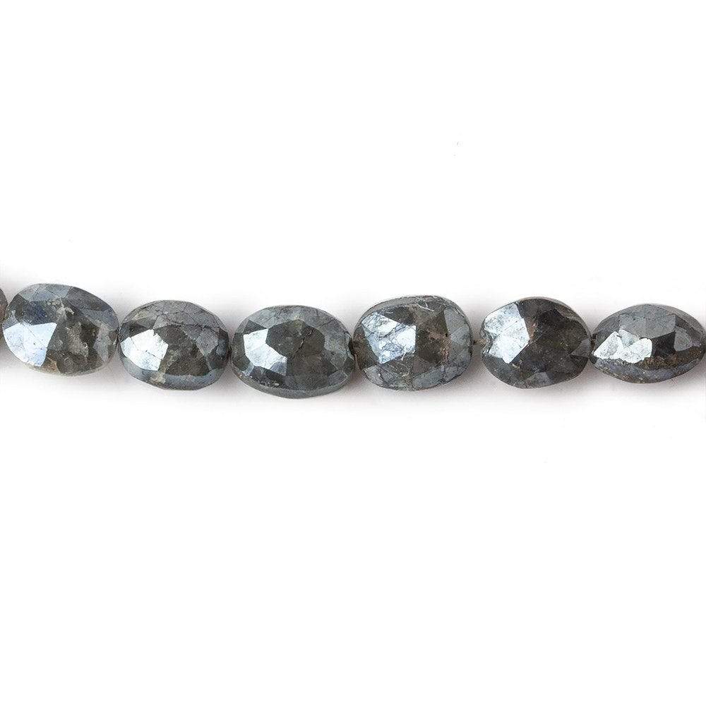 6x6-8x6mm Mystic Blue Sapphire faceted oval beads 16 inch 59 pieces - Beadsofcambay.com