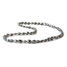 6x6-8x6mm Mystic Blue Sapphire faceted oval beads 16 inch 59 pieces - Beadsofcambay.com
