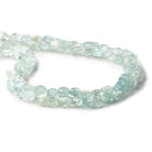 6x6-8x6mm Natural Aquamarine Faceted Nugget Beads 16 inch 50 pieces - Beadsofcambay.com