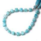 6x6-8x8mm Larimar faceted cubes 8 inch 19 beads AA - Beadsofcambay.com