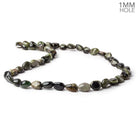 6x6-9x7mm Cat's Eye Tourmaline 1mm large hole plain nuggets 16 inch 45 beads - Beadsofcambay.com