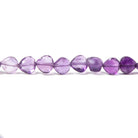 6x6mm Amethyst straight drilled bezel faceted hearts 13.75 inch 58 Beads - Beadsofcambay.com