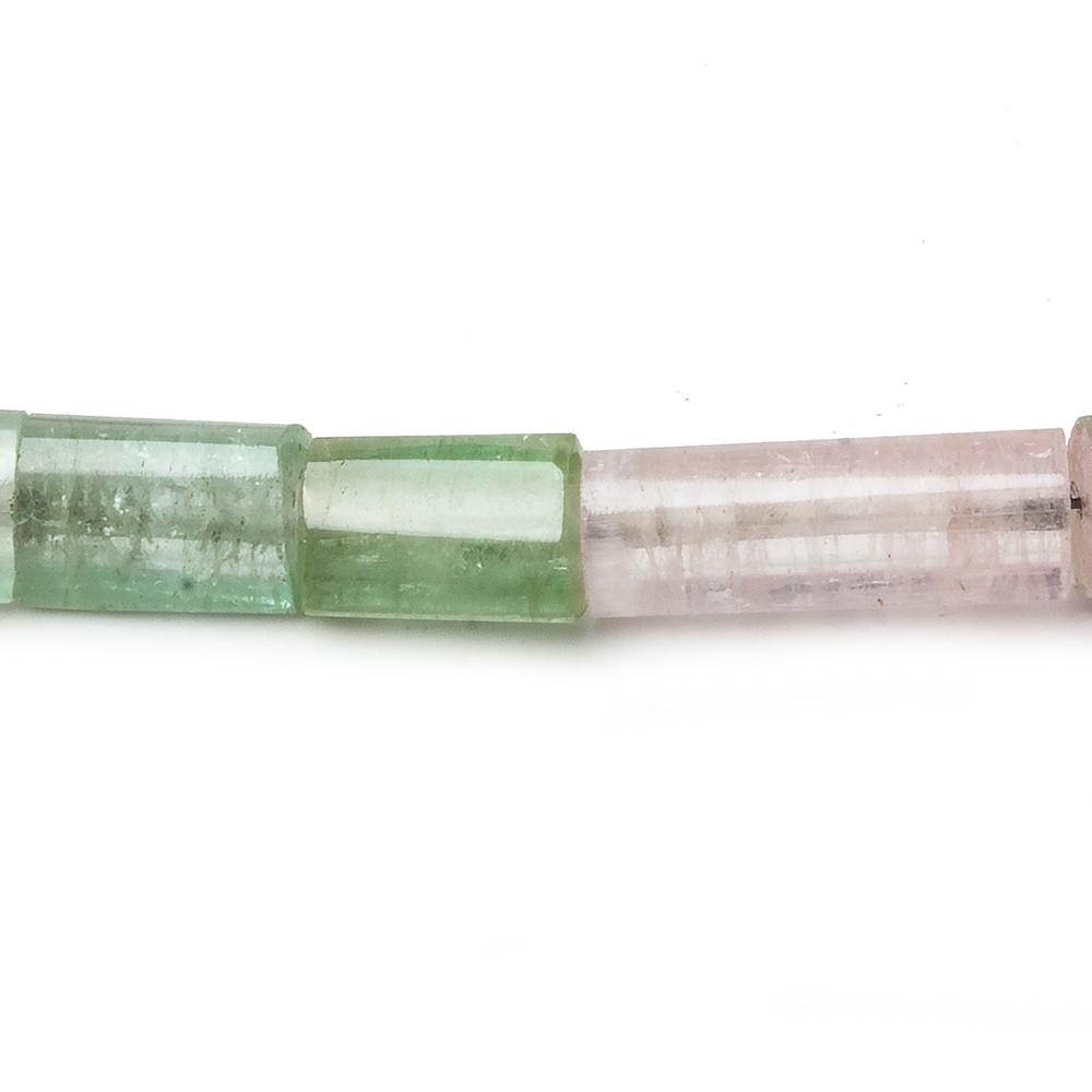 6x7-23x4mm Multi Color Tourmaline plain tube beads 16 inch 34 pieces A Grade - Beadsofcambay.com