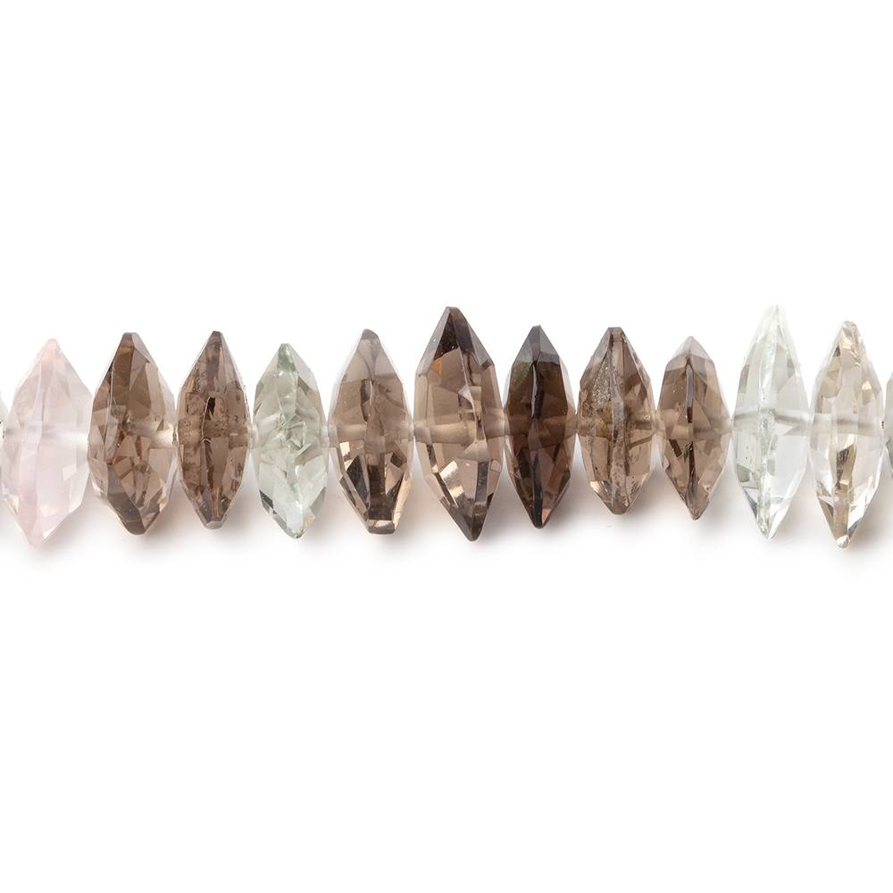 6x7-8x7mm Multi Gemstone Faceted Free Shape Beads 7 inch 56 pieces AAA - Beadsofcambay.com