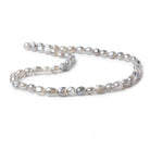 6x7-9x7mm Silver Mystic Platinum Grey Moonstone plain nuggets 16 inch 51 beads - Beadsofcambay.com