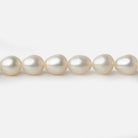 6x7mm Cream Straight Drill Oval Freshwater Pearls 15 inch 52 pieces A - Beadsofcambay.com