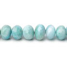 7-10.5mm Larimar Faceted Rondelle Beads 19 inch 88 pieces AA - Beadsofcambay.com