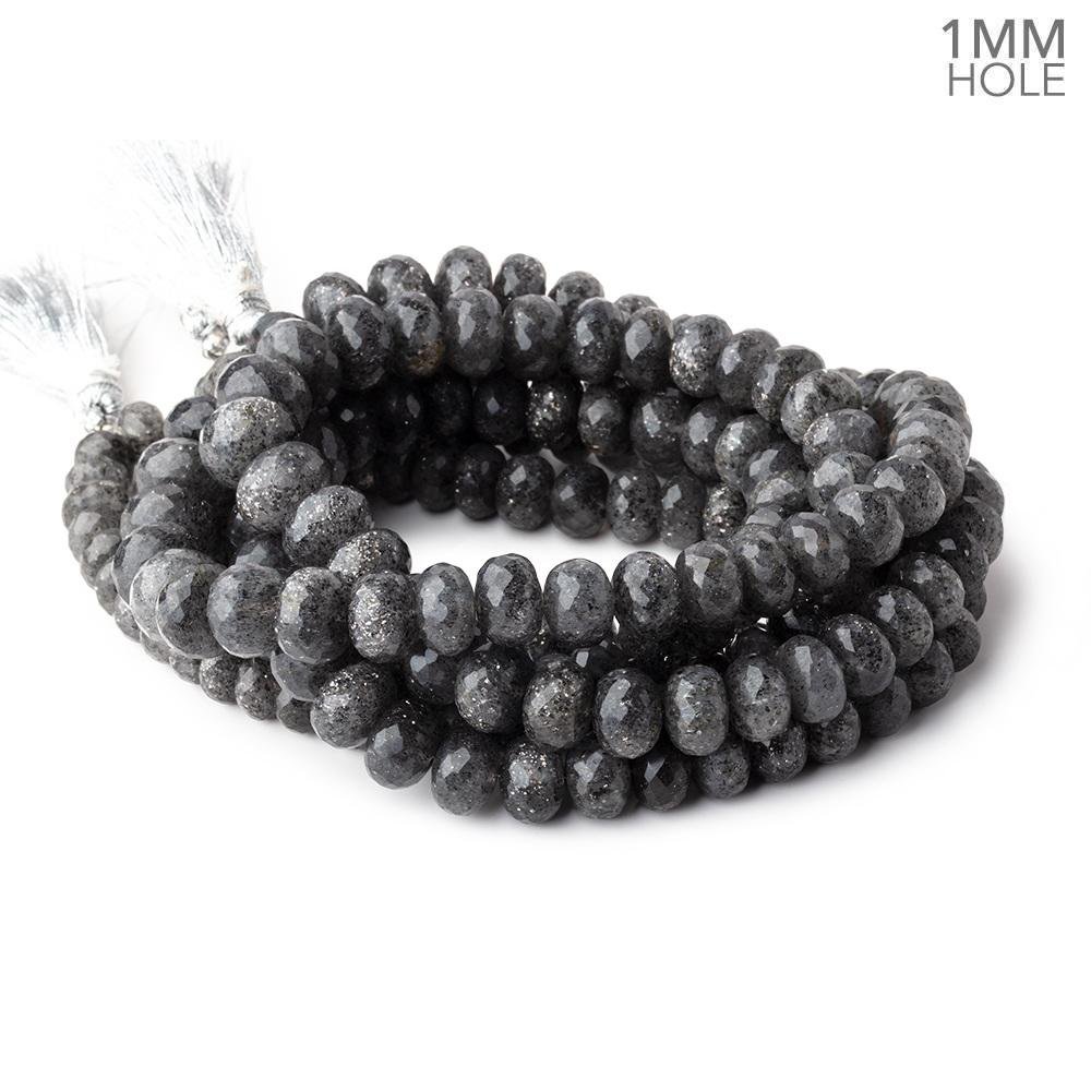 7-10mm Celestial Quartz Faceted Rondelle Beads 16 inch 69 pieces 1mm Large Hole - Beadsofcambay.com