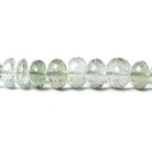 7-10mm Prasiolite Beads Faceted Rondelle 74 pieces - Beadsofcambay.com