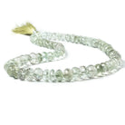 7-10mm Prasiolite Beads Faceted Rondelle 74 pieces - Beadsofcambay.com