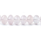 7-10mm Rose Quartz faceted rondelle beads 16 inch 62 pieces AA - Beadsofcambay.com