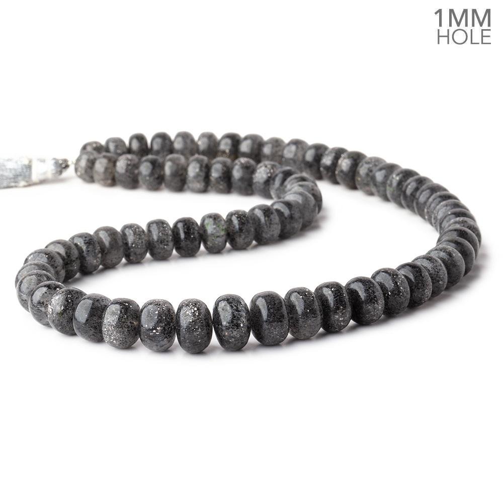 7-11mm Celestial Quartz Plain Rondelle Beads 16 inch 72 pieces 1mm Large Hole - Beadsofcambay.com