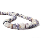 7-11mm Morado Purple Opal Plain Rondelle Beads 18 inch 92 pieces - Beadsofcambay.com
