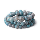 7-12mm Rare Paraiba Quartz Plain Round Beads 17.75 inch 56 pieces AAA - Beadsofcambay.com