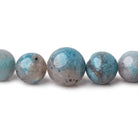7-12mm Rare Paraiba Quartz Plain Round Beads 17.75 inch 56 pieces AAA - Beadsofcambay.com
