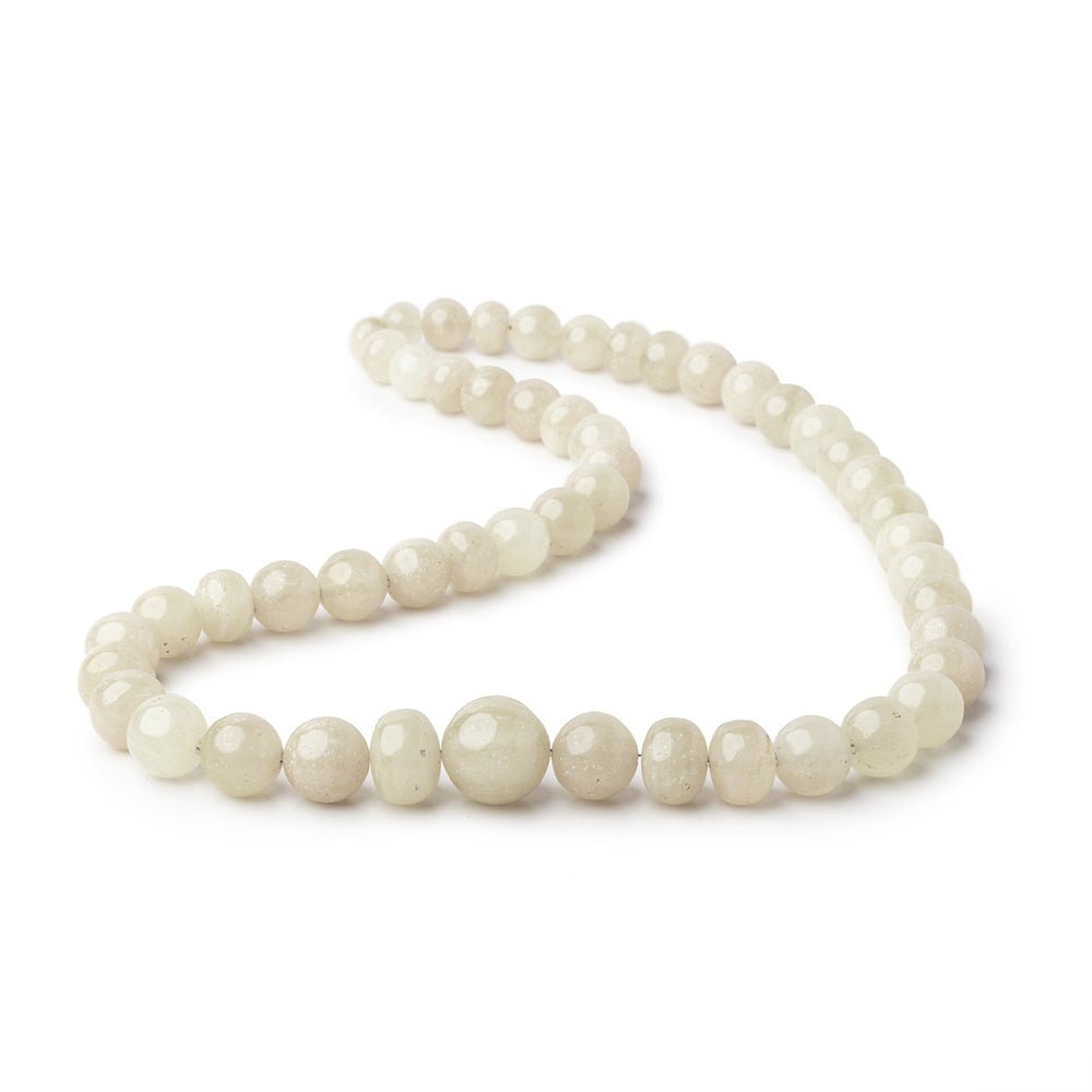 7-13.5mm Libyan Desert Glass Plain Rounds & Rondelles 18 inch 51 Beads AAA - Beadsofcambay.com