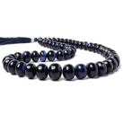 7-13mm Dark Blue Fluorite Plain Rondelle Beads 16 inch 54 pieces - Beadsofcambay.com