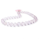 7-13mm Pink Amethyst Faceted Round Beads 16 inch 42 pieces AA - Beadsofcambay.com
