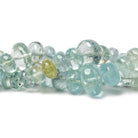 7-14mm Aquamarine and Helidore Plain Rondelle Lot of 3 Strands 279 Beads - Beadsofcambay.com