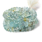 7-14mm Aquamarine and Helidore Plain Rondelle Lot of 3 Strands 279 Beads - Beadsofcambay.com