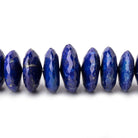 7-14mm Lapis Lazuli German Cut Rondelle Beads 16 inch 112 pieces AAA - Beadsofcambay.com