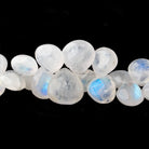 7-14mm Rainbow Moonstone plain heart beads 16 inch 100 pieces AA - Beadsofcambay.com