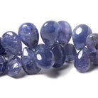 7-15mm Tanzanite Beads Plain Pears, A Quality 8.25 inch 62 pieces - Beadsofcambay.com