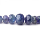7-15mm Tanzanite Plain Rondelle Beads 18 inch 84 pieces A - Beadsofcambay.com