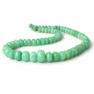 7-17mm Chrysoprase Faceted Rondelle Beads 18 inch 66 pieces AA Grade - Beadsofcambay.com